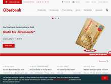 Tablet Screenshot of oberbank.at